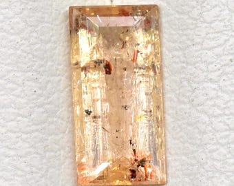 Natural Imperial Topaz Sherry Orange And Peachy Pink Color Gemstone Imperial Topaz Loose Stone Making Jewelry 4X8.3 mm 0.94 Carat IT-202