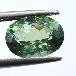 Green Apatite Top Quality Green Apatite Faceted With Amazing Luster AAA Quality For Beautiful Jewelry Making 7.7X10.2 mm A-247