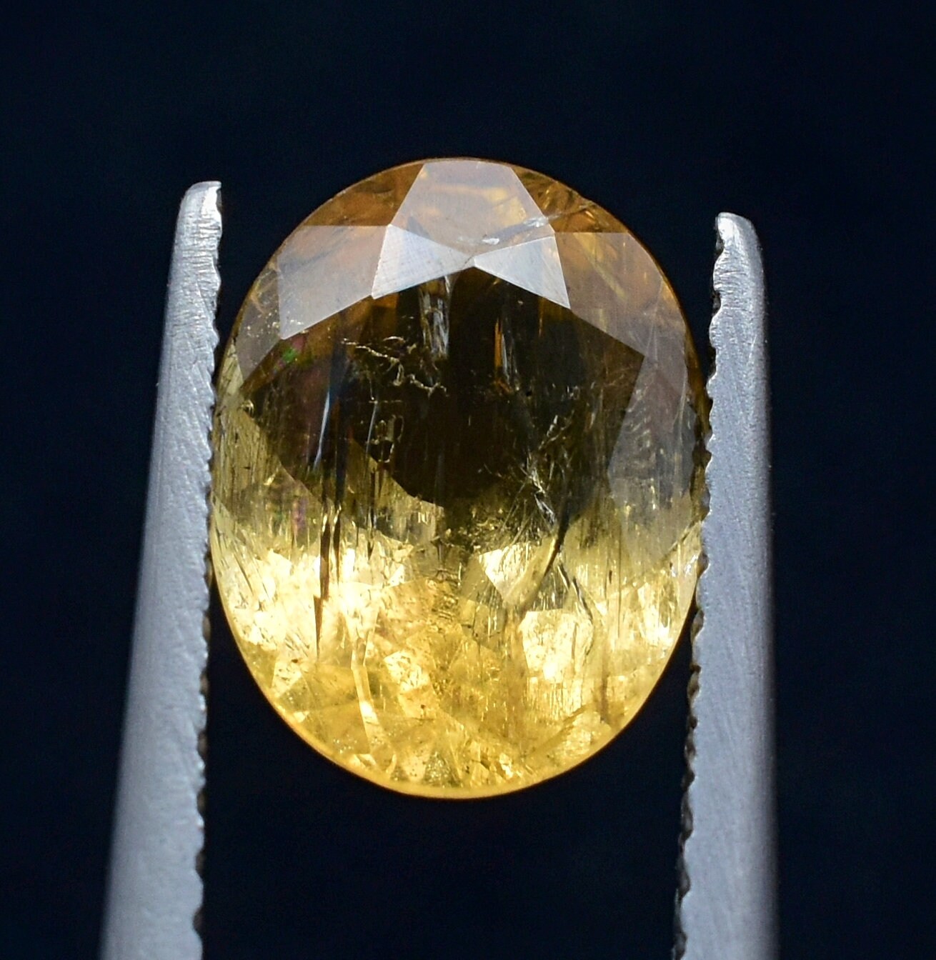 Yellow Imperial Topaz With AAA Quality 7x9.3 MM Faceted Oval Cut