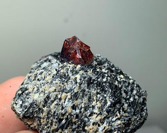 Red Zircon Specimen, 40 Grams, Natural Crystal (40g)