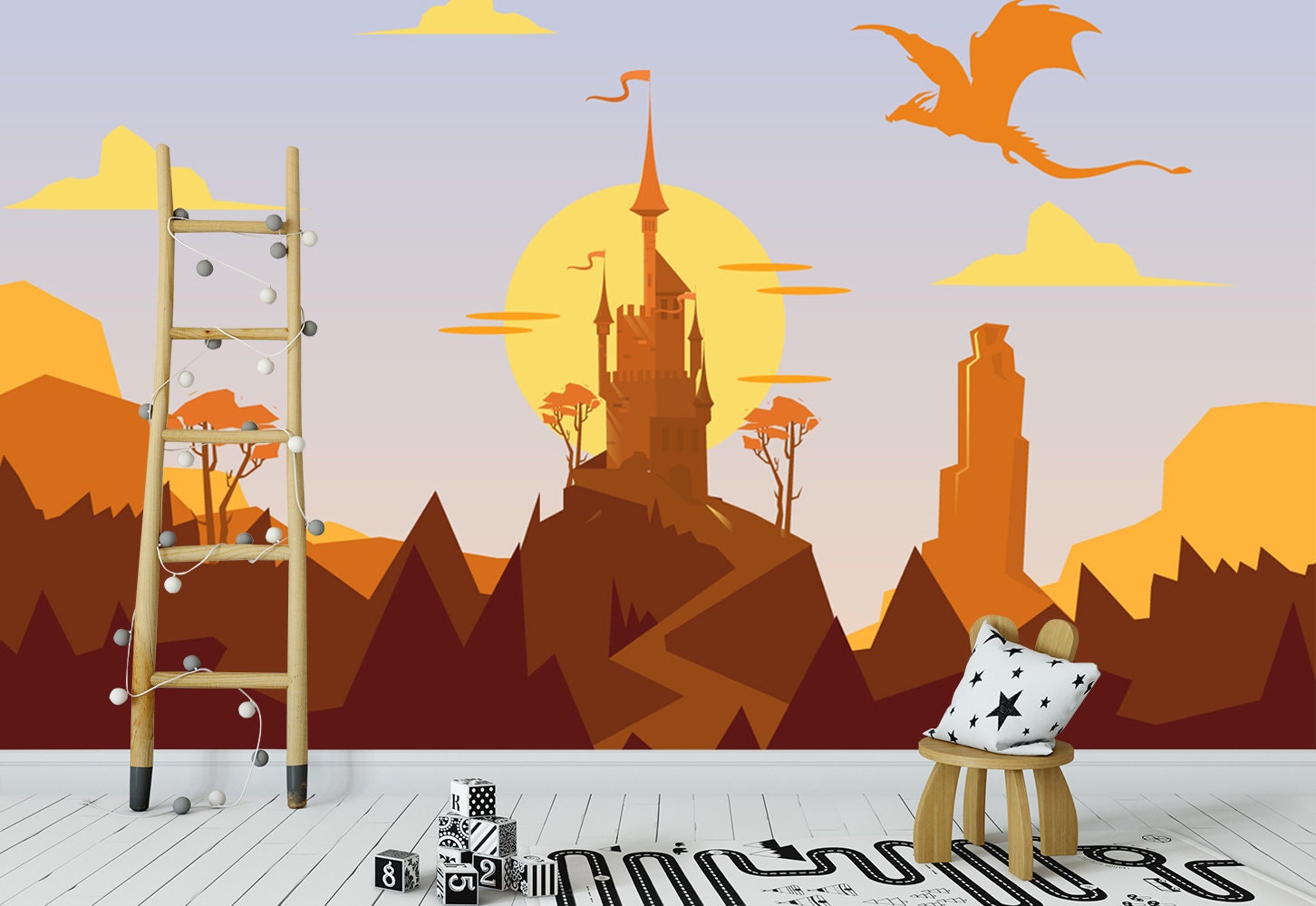 Wizard’s Castle Wallpaper Castle Removable Wallpaper for - Etsy