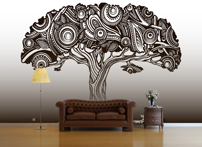 Tree of Life Wallpaper. Nature Wallpaper. Tree of Life Wall Etsy