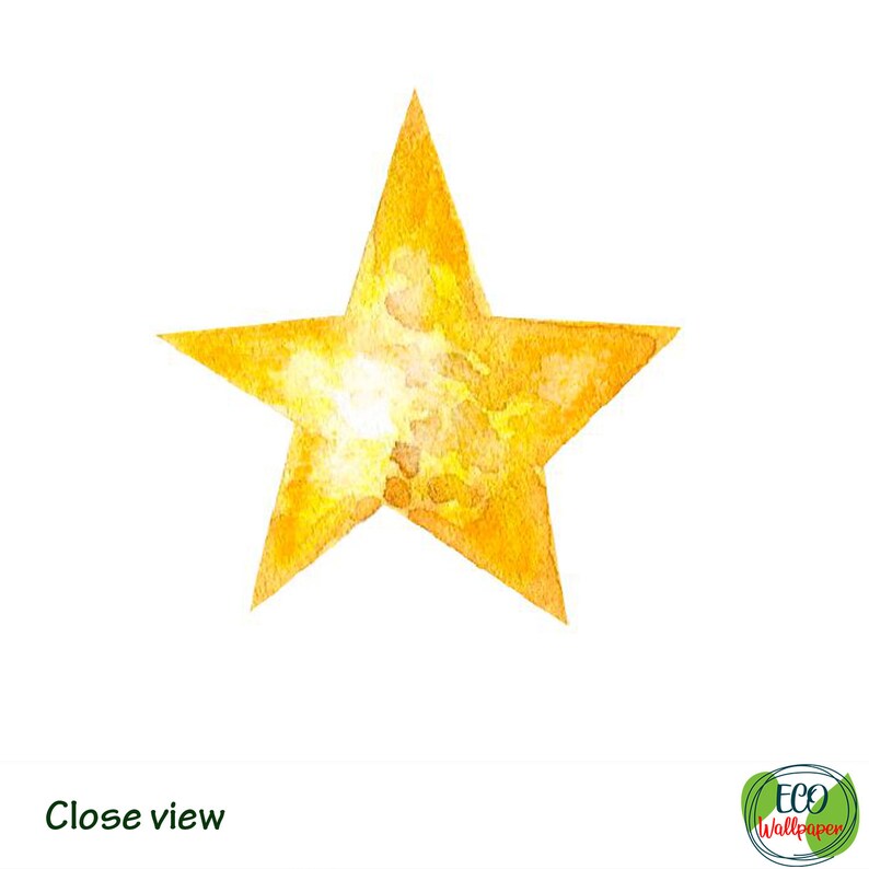 Moon and Stars Wallpaper Removable for Kids. Night Wallpaper Etsy