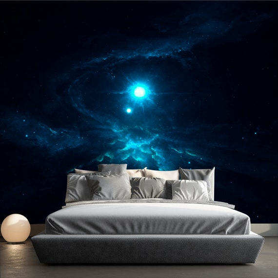 Cosmic Wallpaper. Galaxy Wallpaper. Outer Space Wall Mural. | Etsy