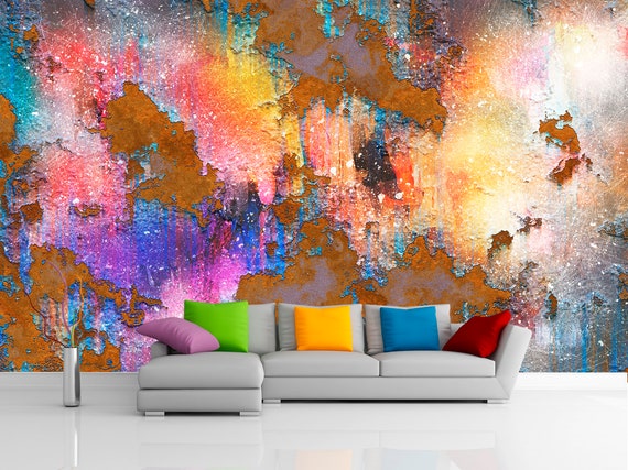 Paint Stains Watercolor Wallpaper Fiery Ombre Vintage Wall - Watercolor Wallpaper For Walls Paint Stains Watercolor Wallpaper Fiery Ombre Vintage Wall - Watercolor Wallpaper For Walls