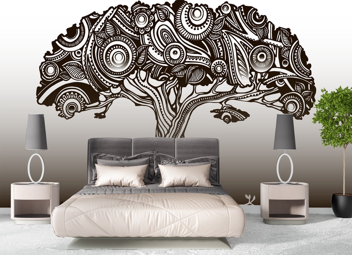 Tree of Life Wallpaper. Nature Wallpaper. Tree of Life Wall - Etsy