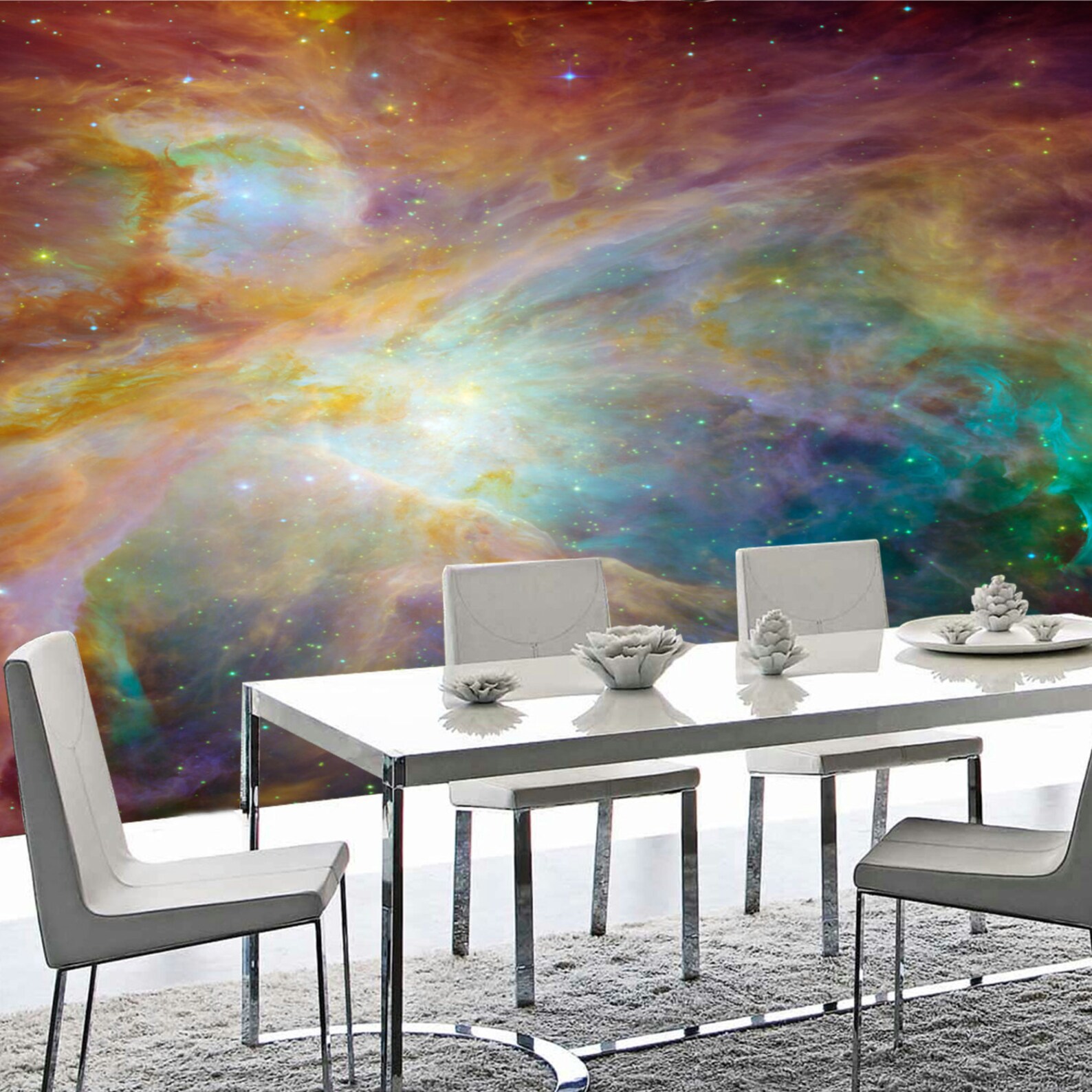 Space Wallpaper for Kids Room. Galaxy Wallpaper Nursery. Outer Space