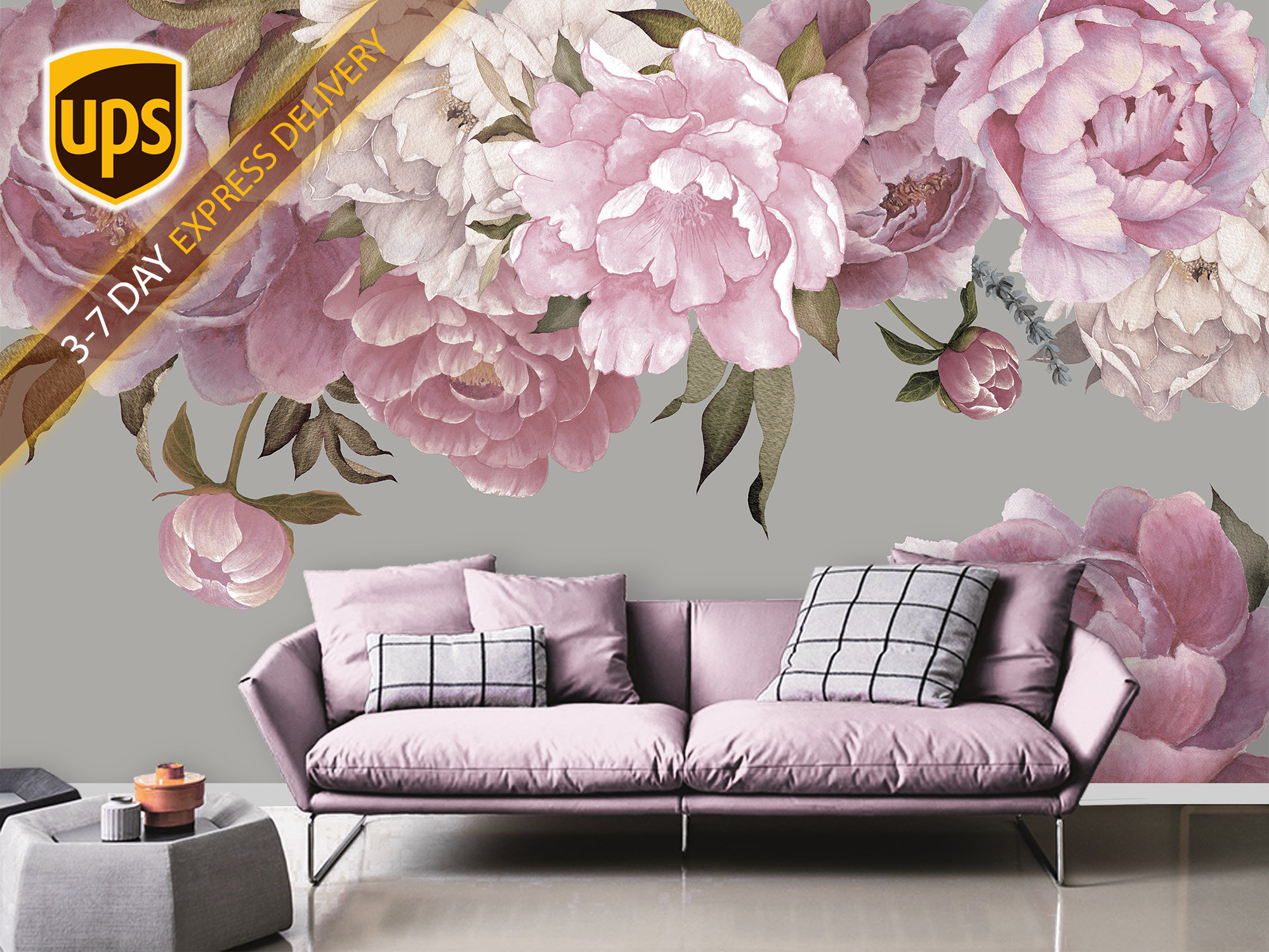 Modern Floral Wallpaper