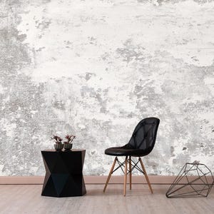 Modern Wall Art, Abstract Wallpaper, Grunge Wall Mural, Self-Adhesive Wallpaper Peel & Stick, Old Cement Wall Decor Removable KM536