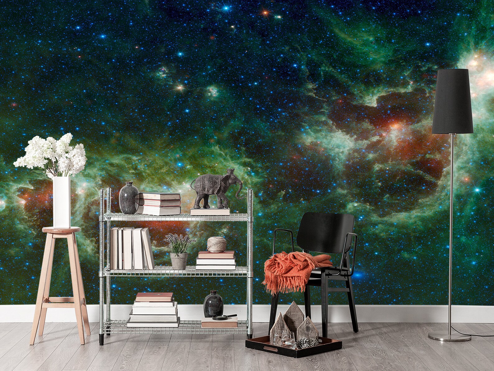 Cosmic Wallpaper. Galaxy Wallpaper. Outer Space Wall Mural. | Etsy