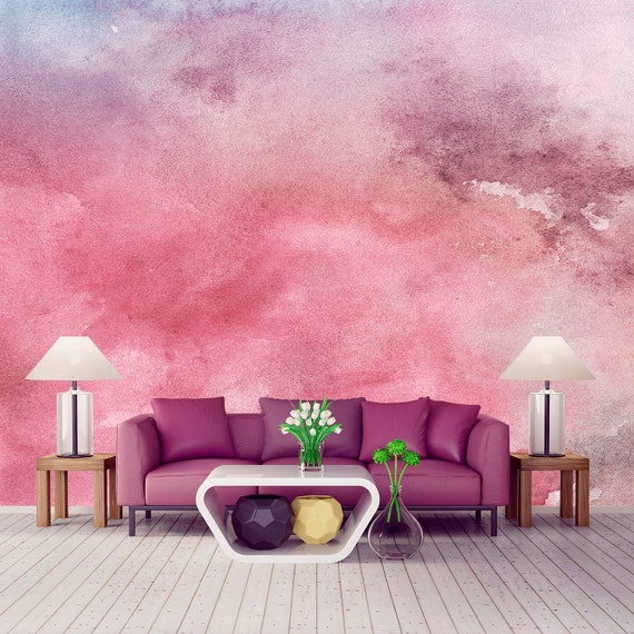 Fiery Ombre Wallpaper Removable. Red Paint Stains Wallpaper - Etsy Fiery Ombre Wallpaper Removable. Red Paint Stains Wallpaper - Etsy