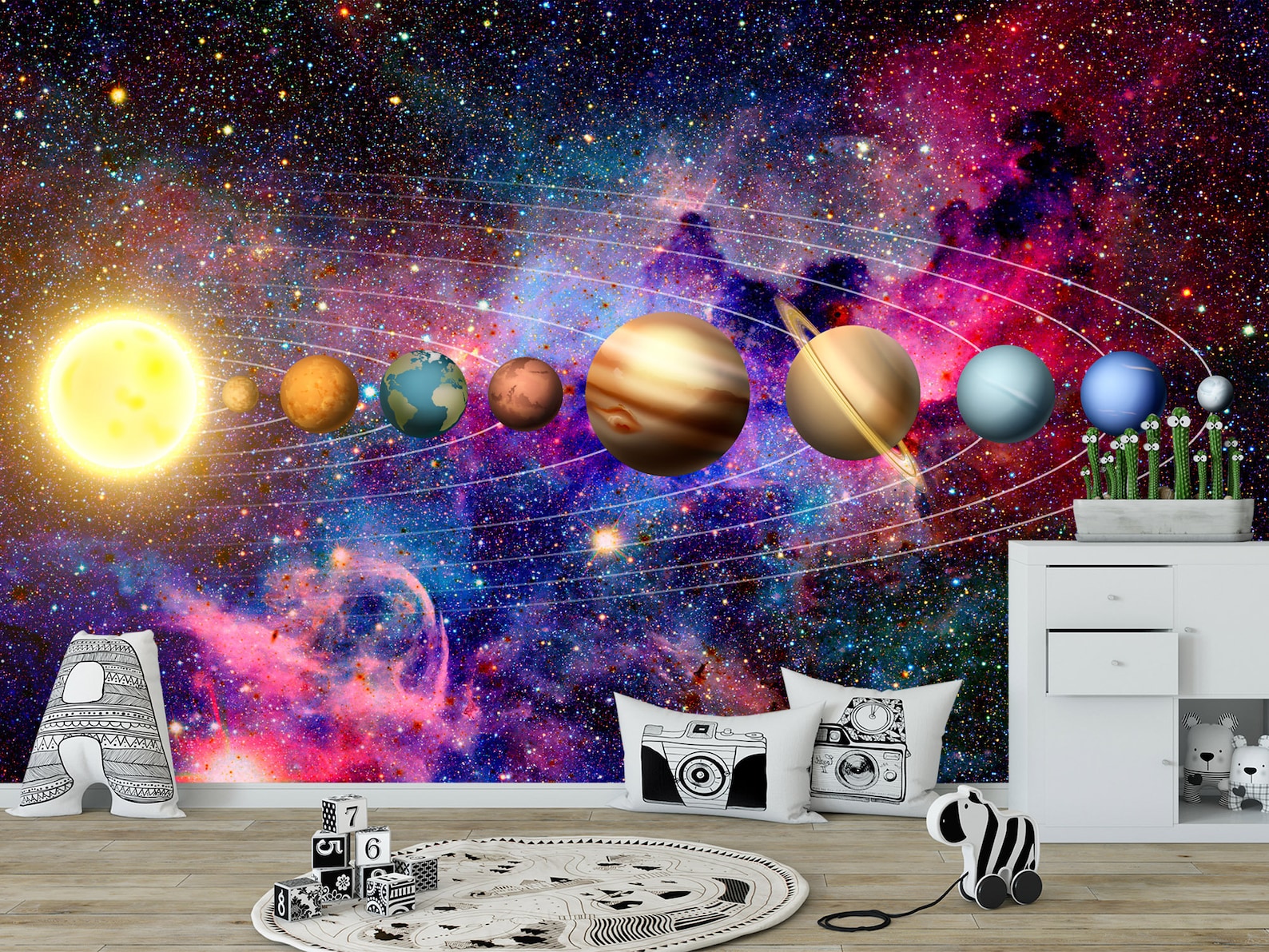 Galaxy Wallpaper. Milky Way Wall Mural Outer Space Wall Mural. | Etsy