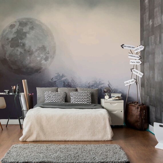 Watercolor Moon Wallpaper Watrcolor Nursery - Watercolor Wallpaper For Bedroom Watercolor Moon Wallpaper Watrcolor Nursery - Watercolor Wallpaper For Bedroom