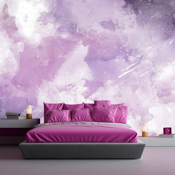 Paint Stains Wallpaper Removable . Green Onyx Waves Wall Art. Modern Wall Mural Self-Adhesive. Watercolor Wallpaper. Splash Eco Decor KM593