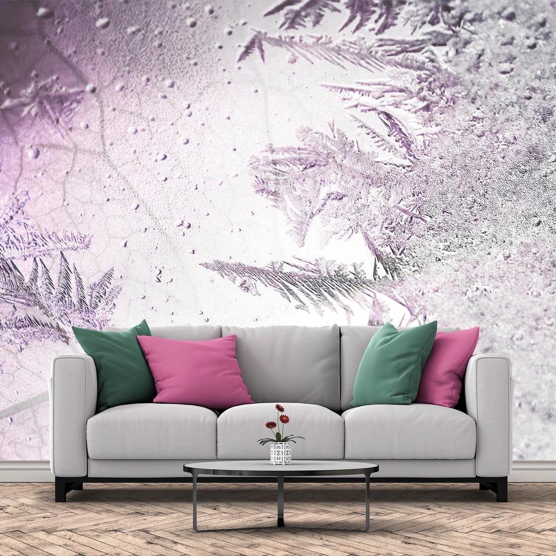 Abstract Pattern Wallpaper Purple Mural Frozen Wallpaper - Etsy