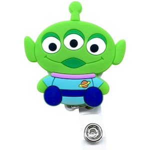 Green Alien Badge Reel | Badge Reel | Retractable Badge Holder | ID Holder | Pediatric Nurse | Pediatric Badge Reel | Nurse Badge Reel