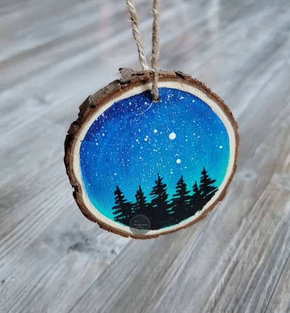 Ornament - Black - Northern Lights aurora borealis Ornament - Black - Northern Lights aurora borealis