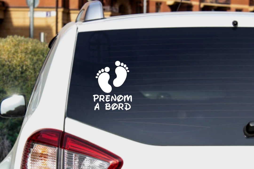 Car Sticker, Body Sticker, Baby on Board, First Name on Board, Car ...