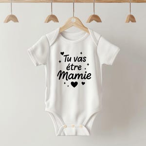 Pregnancy announcement bodysuit / announce that you are going to have a baby to the family / you are going to be a grandmother / pregnant humor gift