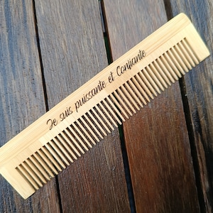 Painless Doula Birthing Comb Engraved with Mantra No Epidural Misappropriation Pain Wooden Comb Every Contraction Midwife