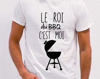 Humoristisch T-shirt voor heren "King of the BBQ, That's Me" - Vaderdagcadeau voor barbecue-liefhebbers en grillmeesters