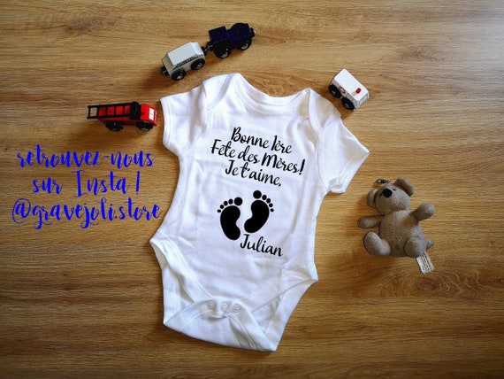 Baby bodysuit, personalized bodysuit, birth gift idea, motorcycle bodysuit,  baby clothes, happy mother's day, mother's day, best mom, mothers