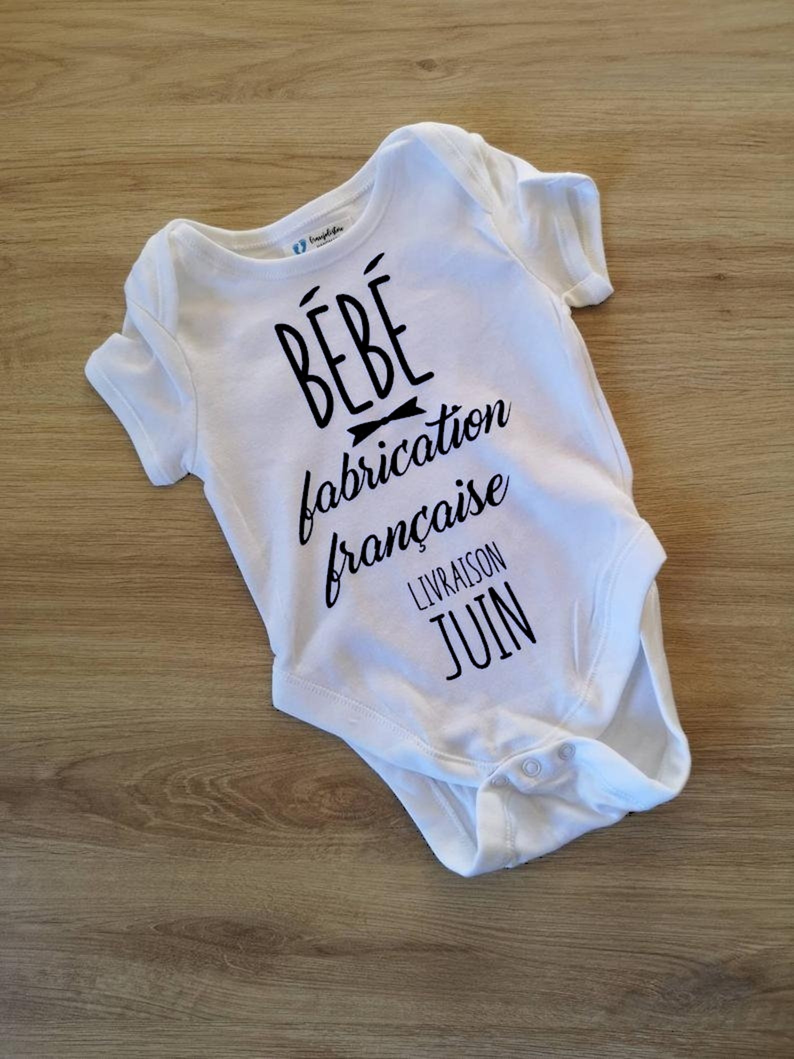 Body bébé body personnalisé annonce naissance fabriqué en - Etsy France