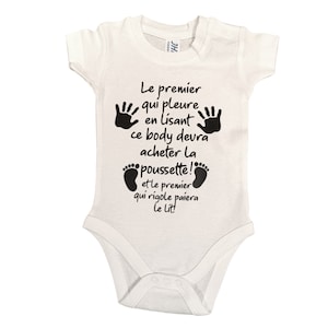 Baby body announcing birth and pregnancy to Dad Grandma Uncle Tata Godfather, birth list, baby arrives, surprise, gift idea image 2