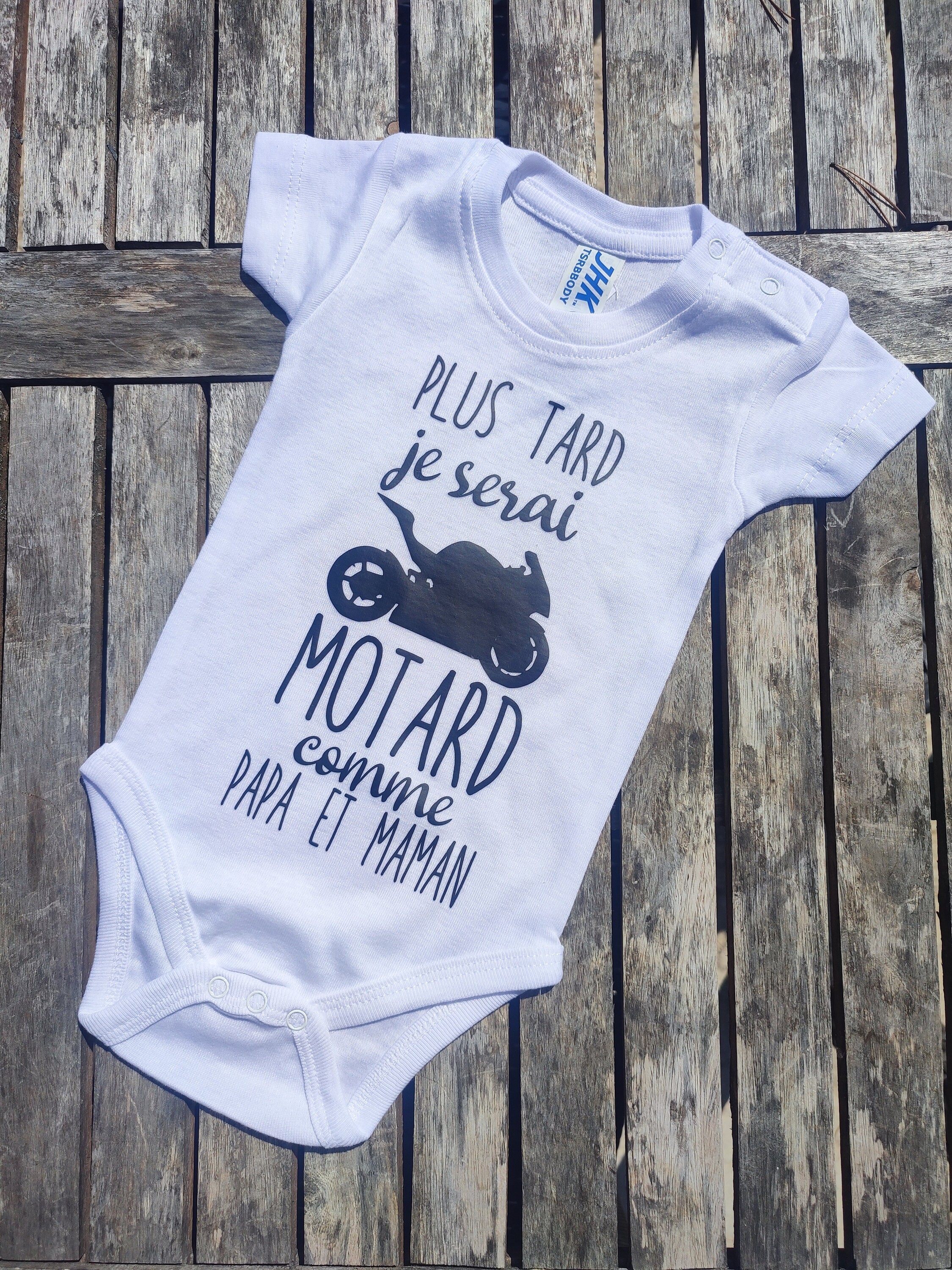 Body de bebe mas tarde sere motero como mama y papa para personalizar anuncio de embarazo futuro papa abuelo abuela tio padrino Etsy Mexico