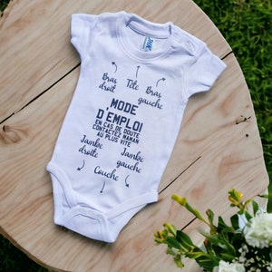 Baby bodysuit, instructions, instructions with Humor image 3