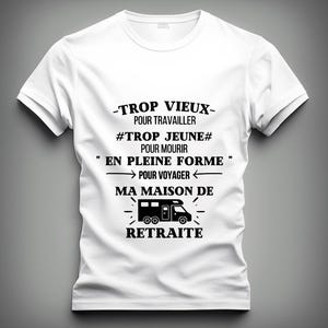 メンズTシャツ、ユーモア、キャンピングカー、退職者、ハッピーリタイアメント、キャラバン、旅行者、ロードトリップ、退職祝い