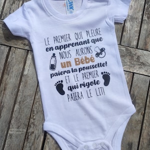 Baby bodysuit to announce your pregnancy and the future baby, birth gift, maternity, childbirth, future mother, pregnancy announcement