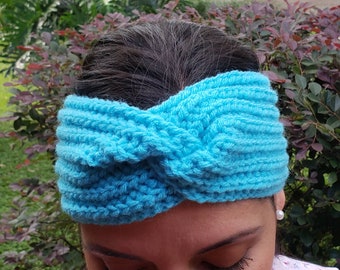 Headband Custom Crochet for Women, Adult Cozy Head Wraps, Crochet Knitted Hairband, Knit Boho Headband, Crochet Hairband Sister gift