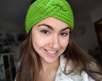 Crochet Headband, DIY Ear warmer, Crochet Twist Hairband, Boho Head Wrap, Crocheting  Headband for Teen and  Women, Unisex Headband