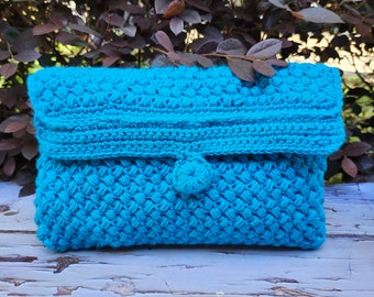 Bolso de mano bohemio de crochet, bolso de mano tipo sobre terminado, regalo increíble para mamá, bolso de mano de noche terminado