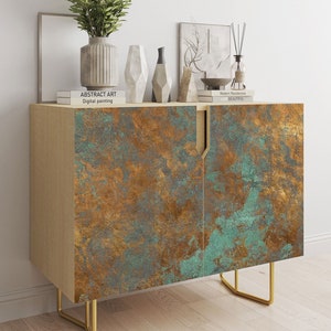 Rust Patina Metal Effect Vinyl Wrap: Furniture & Wall Decal - Etsy UK