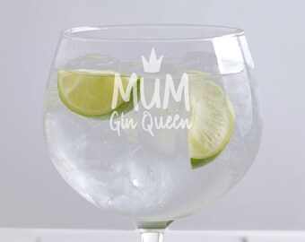 Stag Cumpleaños Vaso Regalo para Her.05 Globo Gin Vidrio