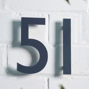 Modern House Numbers | Contemporary Floating House Sign