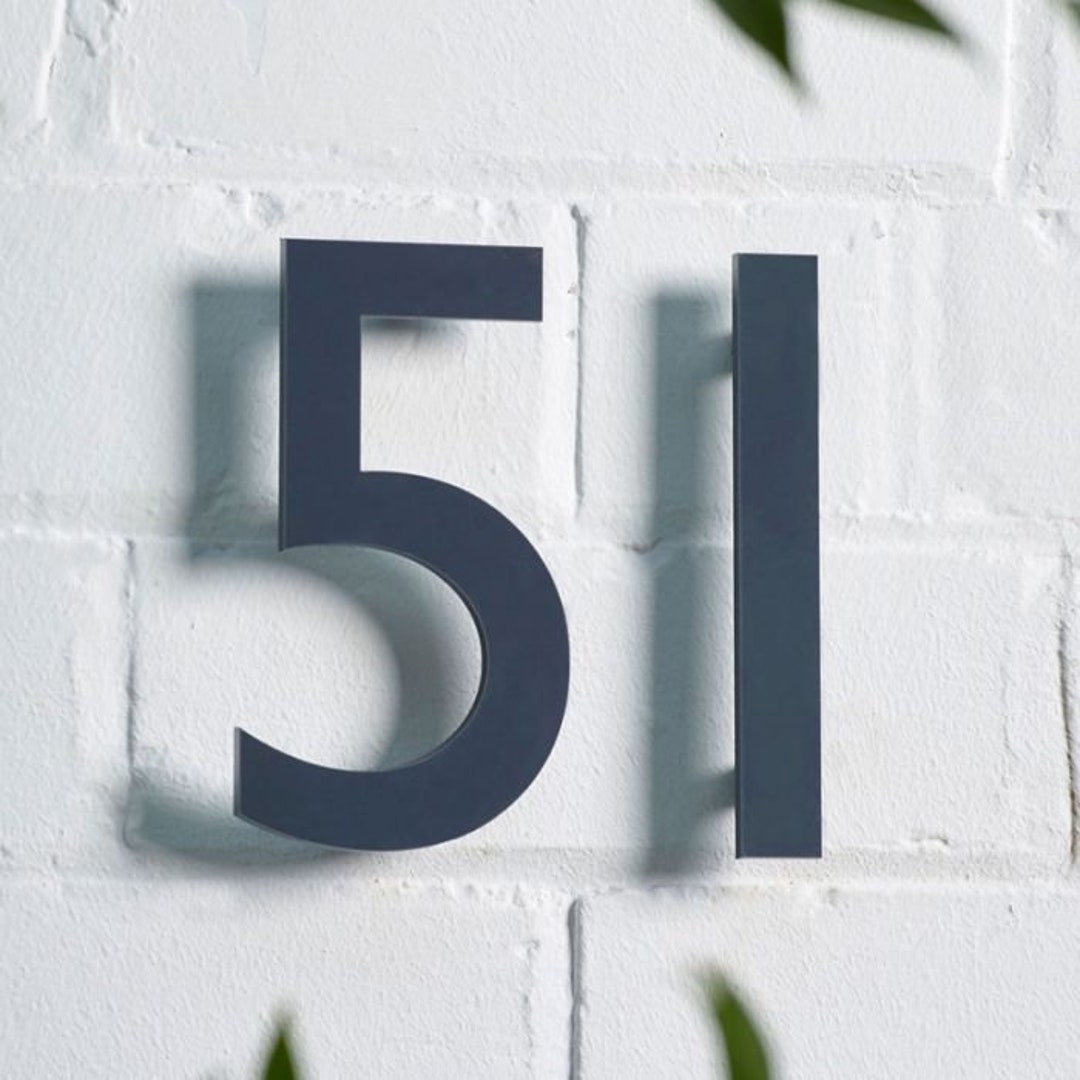 Floating House Numbers And Letters