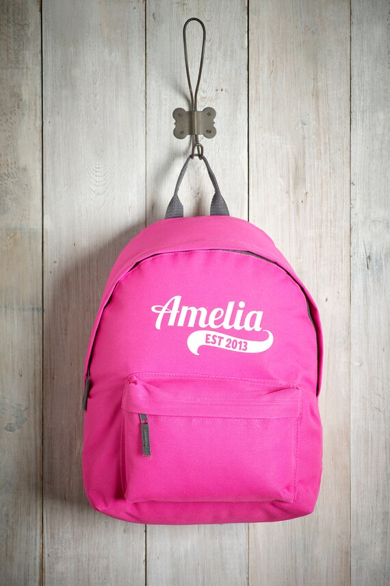 Personalised school backpack Clearance