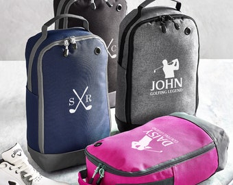 Personalised Golf Shoe Bag: Water Resistant Polyester, Golf Gift