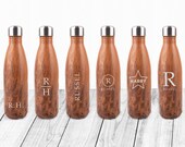 Personalised Water Bottle Vacuum Insulated Stainless Steel Chilly Flask 500ML, Hot or Cold, Gym Bottle, Double Wall, Gift