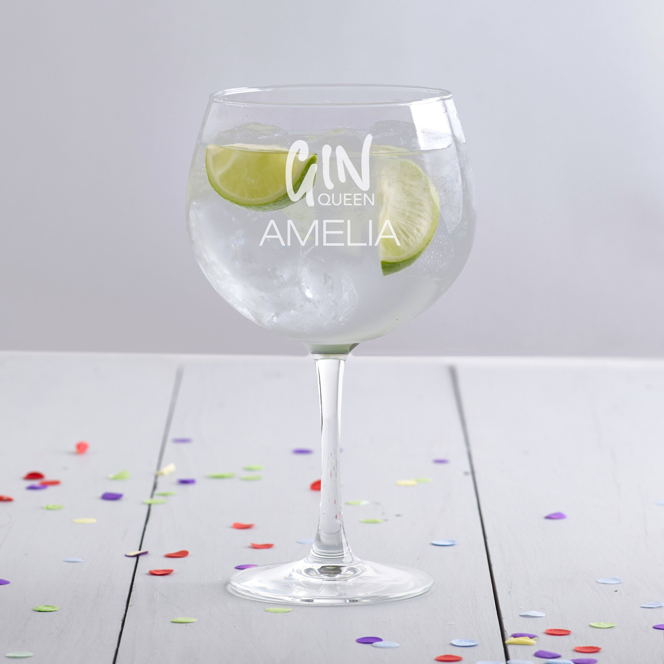 Personalised Gin Glass Engraved Gin & Tonic Balloon Glass Etsy UK