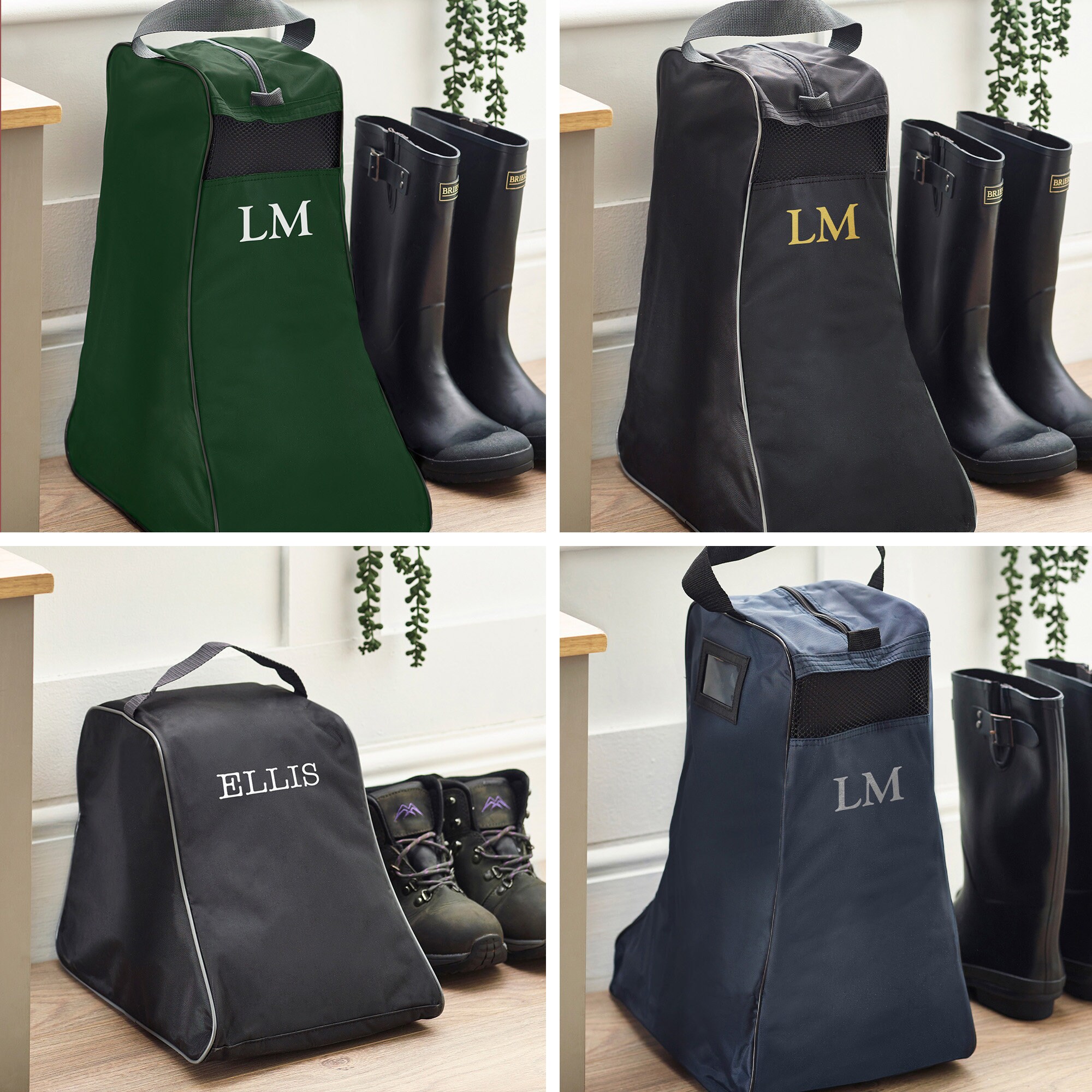 personalised wellington boot bag