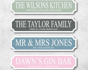 Personalized Family Name Street Sign: Vintage Garden Decor