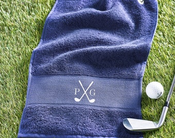 Personalised Golf Towel: Handmade Golfer Gift