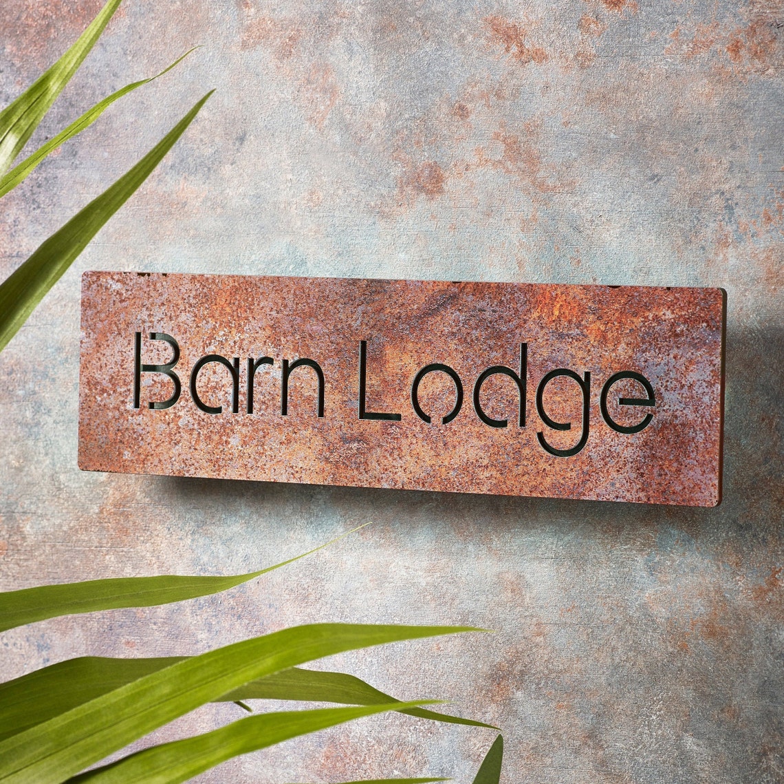 Modern Contemporary Acrylic House Sign 35cm X 10cm Rusty Etsy