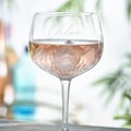 Personalised Gin & Tonic Glass: Engraved Diamante Crystal Balloon Goblet Glass