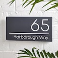 Contemporary House Sign Modern Door Number Acrylic House Sign Address Plaque