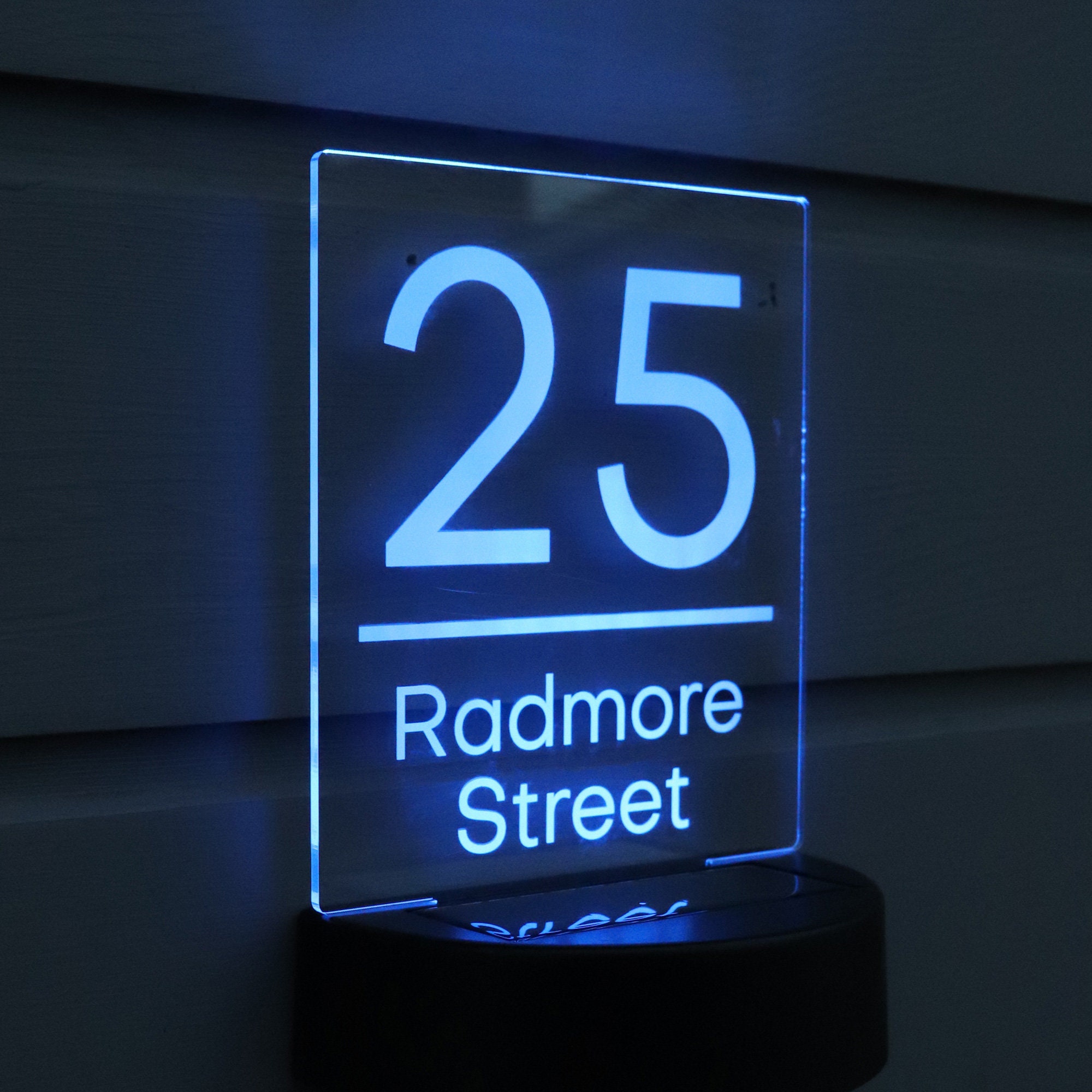 Solar House Sign LED Illuminated Contemporary Modern Door Etsy UK